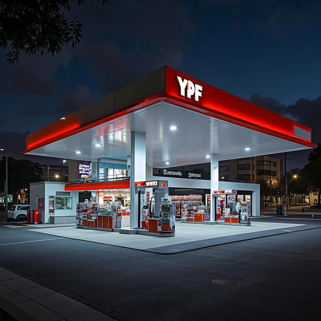 Estación YPF en Buenos Aires