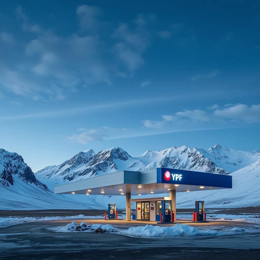Estación YPF en Patagonia